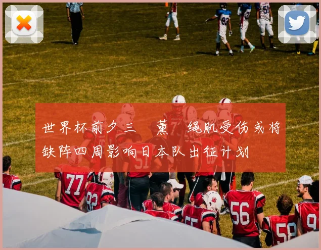 世界杯前夕三笘薰腘绳肌受伤或将缺阵四周影响日本队出征计划